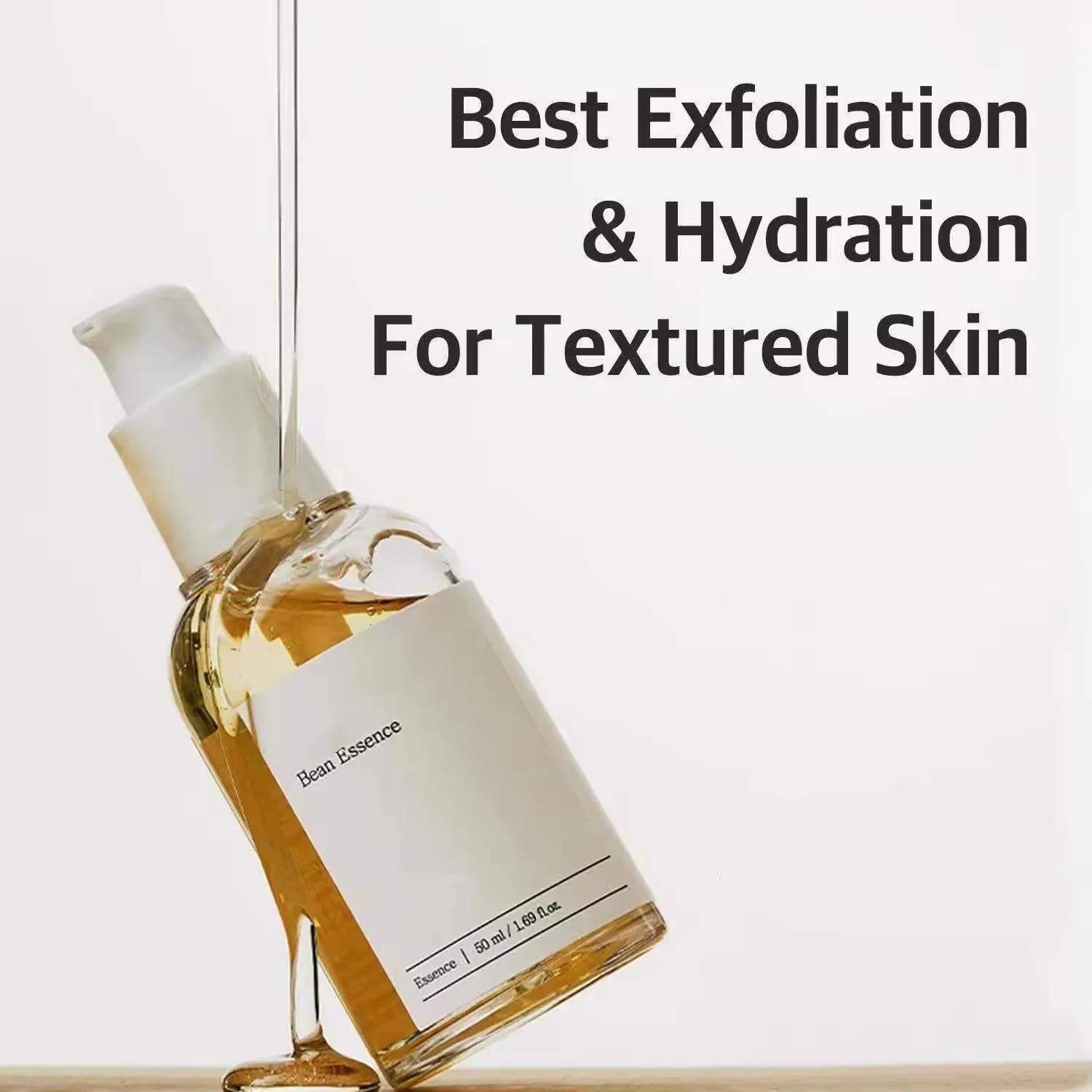 Wholesale soybean serum 50ml brightens skin, oily serum softens keratin and improves rough skin