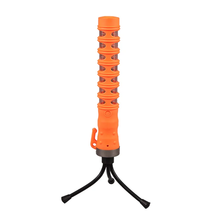 Led rechargeable emergency police traffic wand baton light with strong magnetic