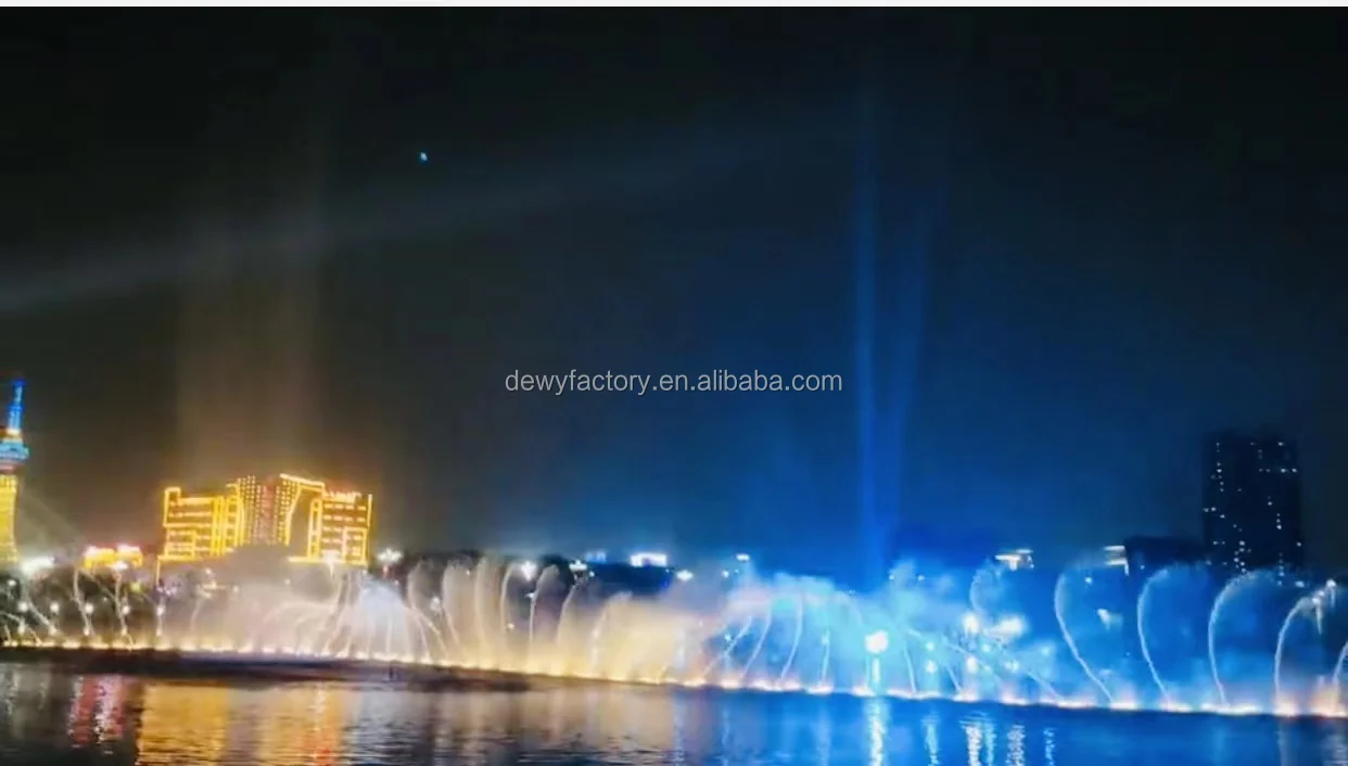 Lake floating Music dance fountain With RGB Led Low price Free design Plaza/Shopping Center/Garden/Pool