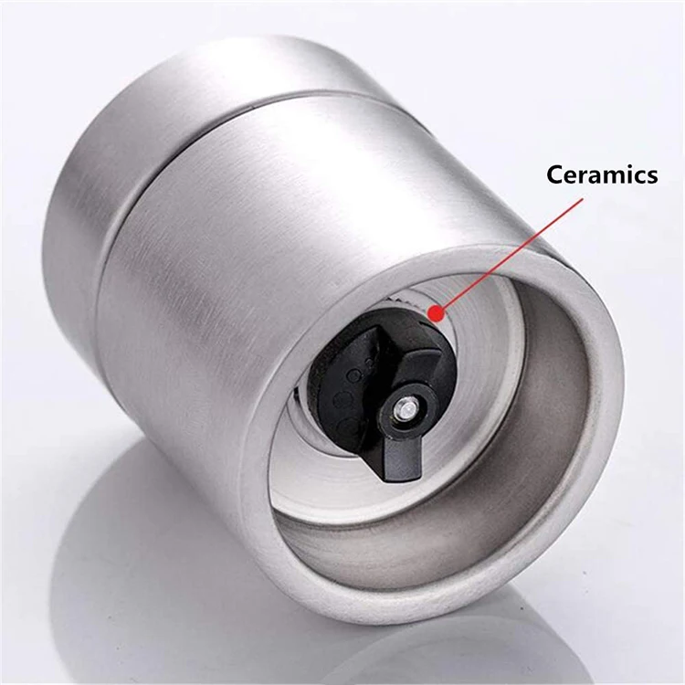 Factory Produced Kitchen Manual Glass Salt and Pepper Grinder Mill