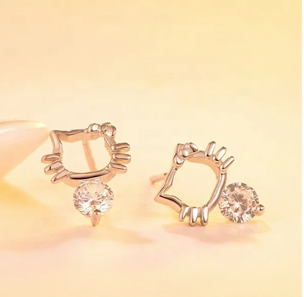 Ожерелье и серьги для женщин девушек из серебра 925 пробы с фианитами