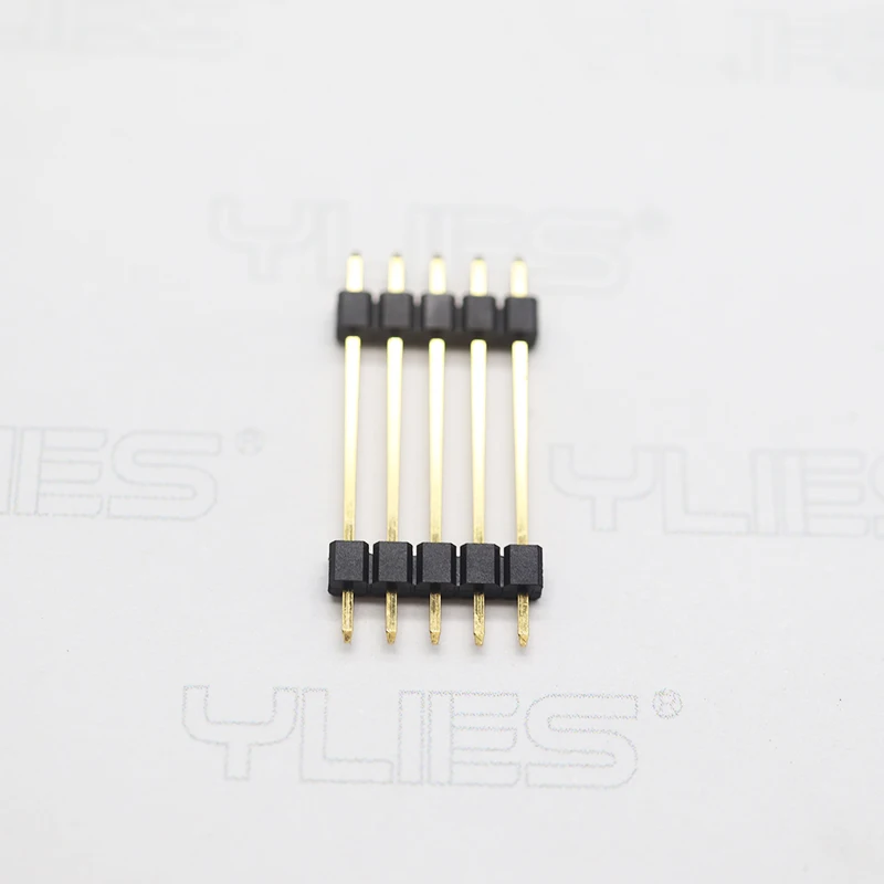 High quality connector spacing 2.54Mm positions 2-40pin single row straight type single plastic pin header single row connector
