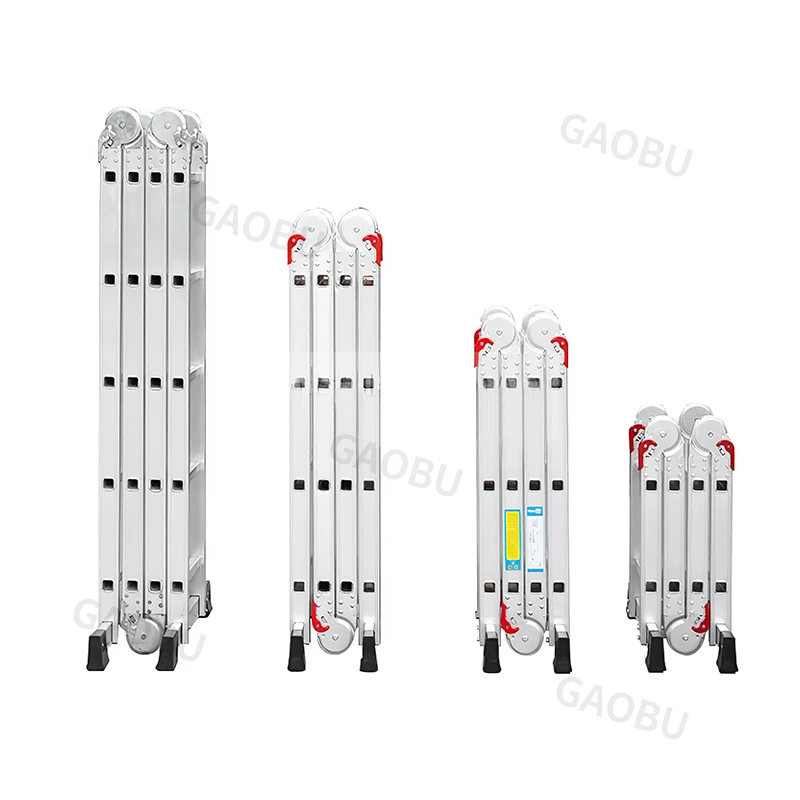 Foshan Factory sale directily  Multi-Function extension Folding retractable Aluminum Joint Ladder and working platform