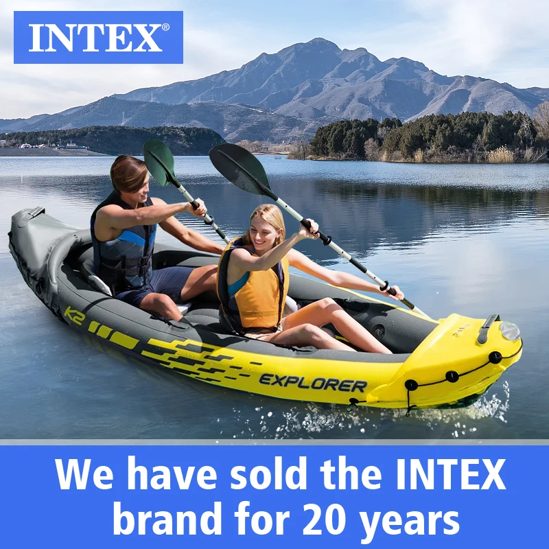 Intex 68307 надувной каяк надувная лодка Barcos гребной 2 человека