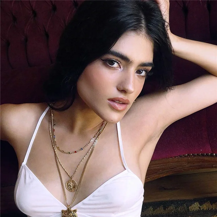 Wholesale 925 silver rainbow multi-colored baguette choker Chain gold necklace