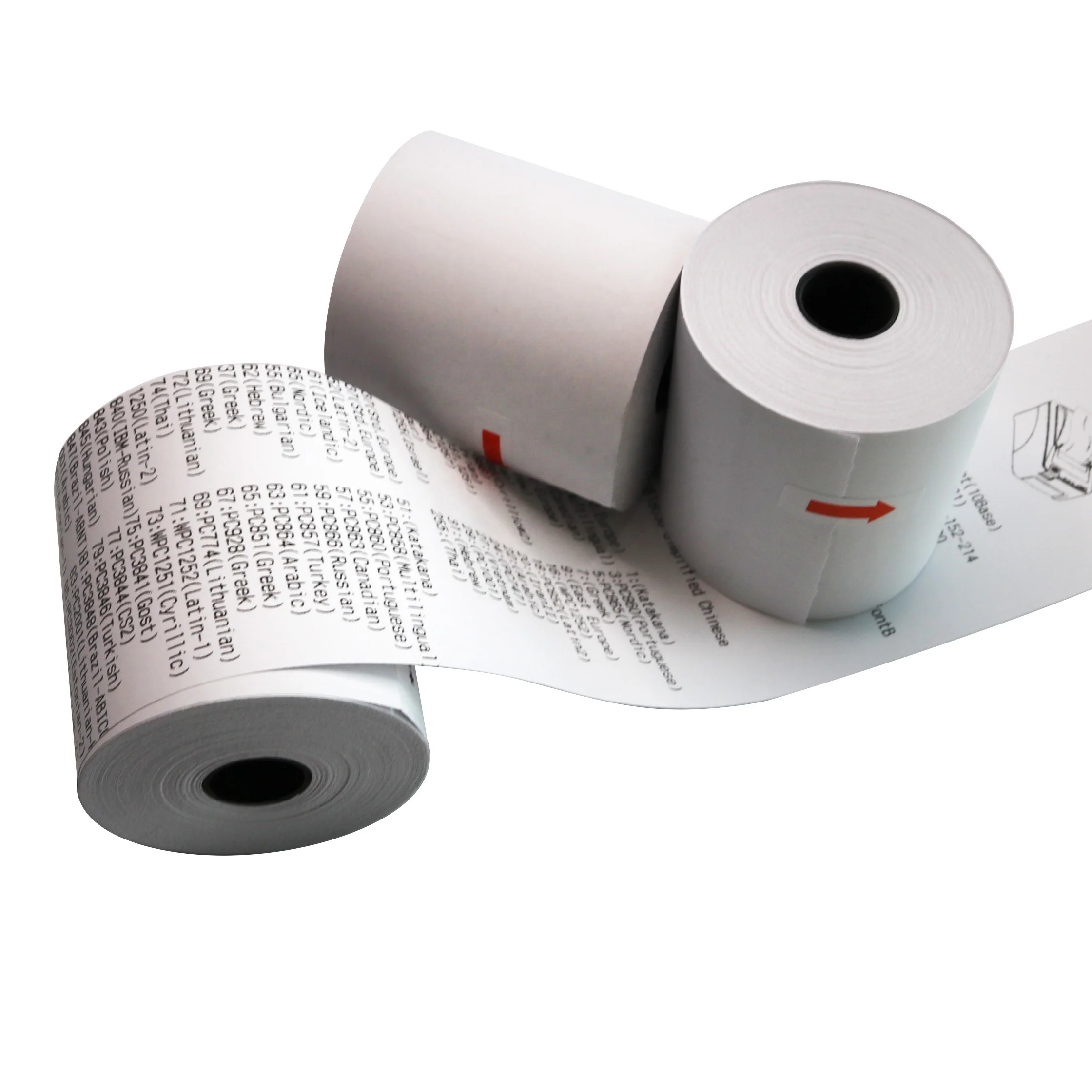 factory POS machine  Cash Register paper 57*40mm  80*80mm  Terminal receipt Thermal Paper Roll  used for bank and supermarket