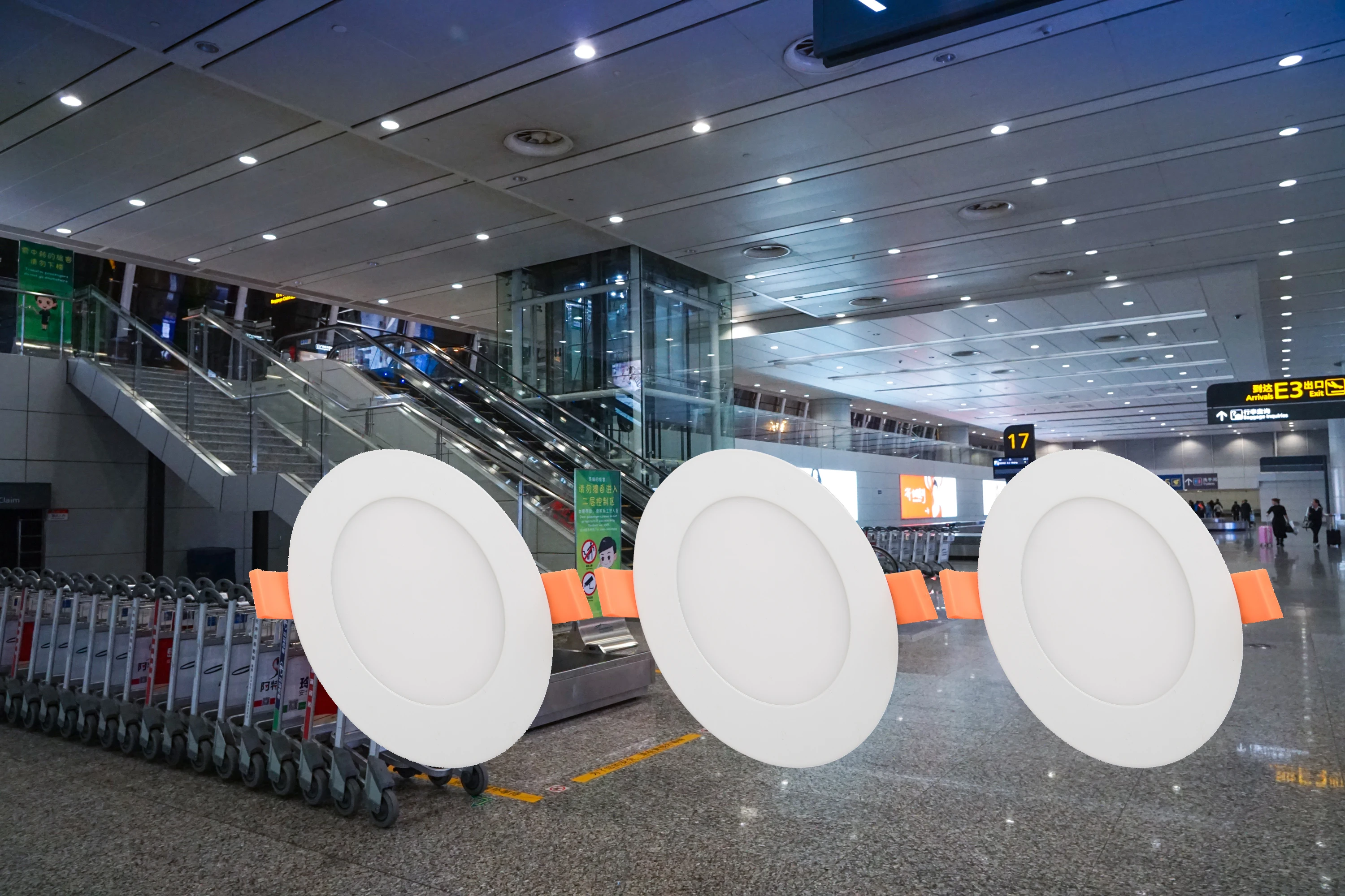 
IP44 LED Light Source Interior Lighting Round 18W LED Panel Light 