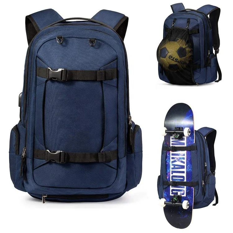 Hot-Sell Skateboard Basketball Soccer Backpack New Waterproof Gym Bag College Casual Travel Sports Backpack For Men