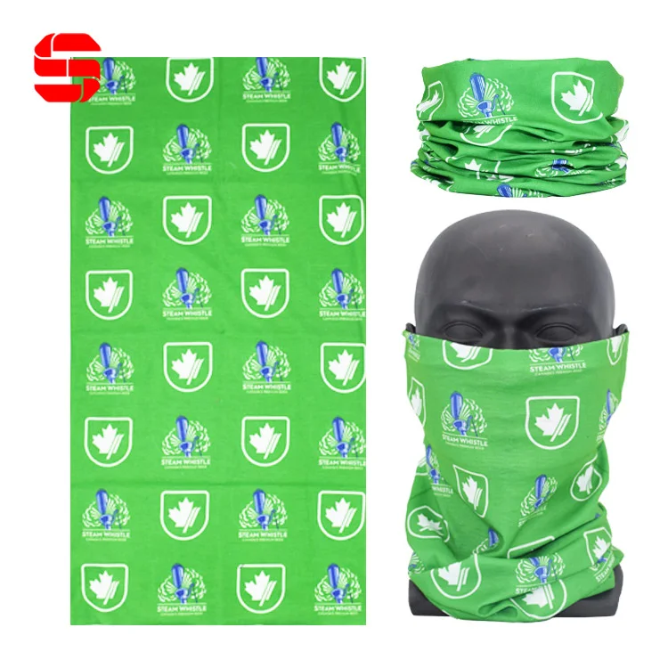 Custom Logo Sublimation Print Neck Gaiter Headwear Tubular Neck Warmer Bandana Multiscarf Tube Seamless Headwear Fishing Bandana