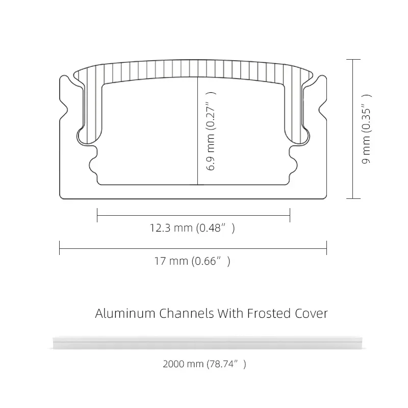 Alu Alloy 6063 Accessories Extrusion Housing Channel Diffused Cover For wardrobe wall Lighting Strip Led Aluminum Profiles