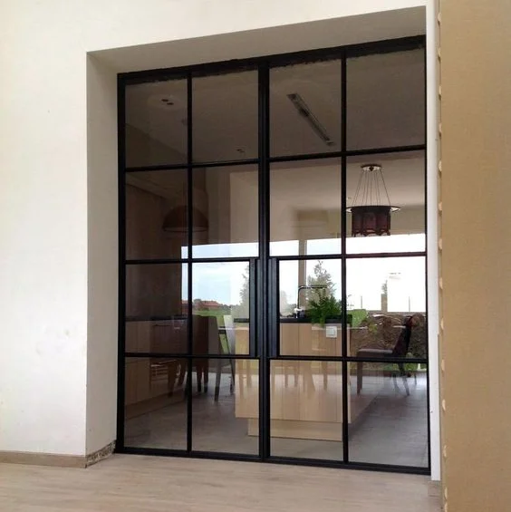 Steel Frame Glass Interior Doors, Steel Glass Walls for Modern Homes