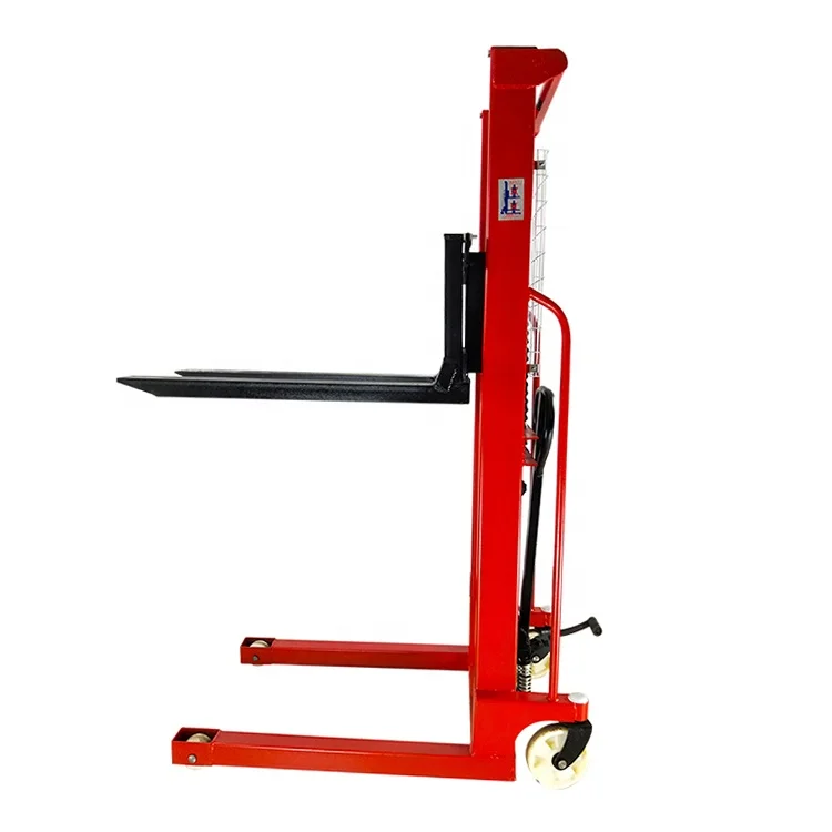 Hand Lift Hydraulic Forklift Truck Strong Load-Bearing Capacity Easy To Transport Movable Fork Manual Pallet Stacker 1000-2000kg