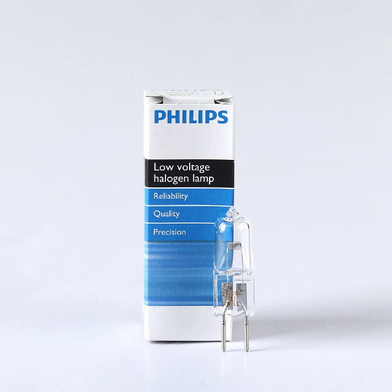 Philips галогенная круглая лампа 7023 7724 12V100W проектор микроскоп лампочка для инструмента