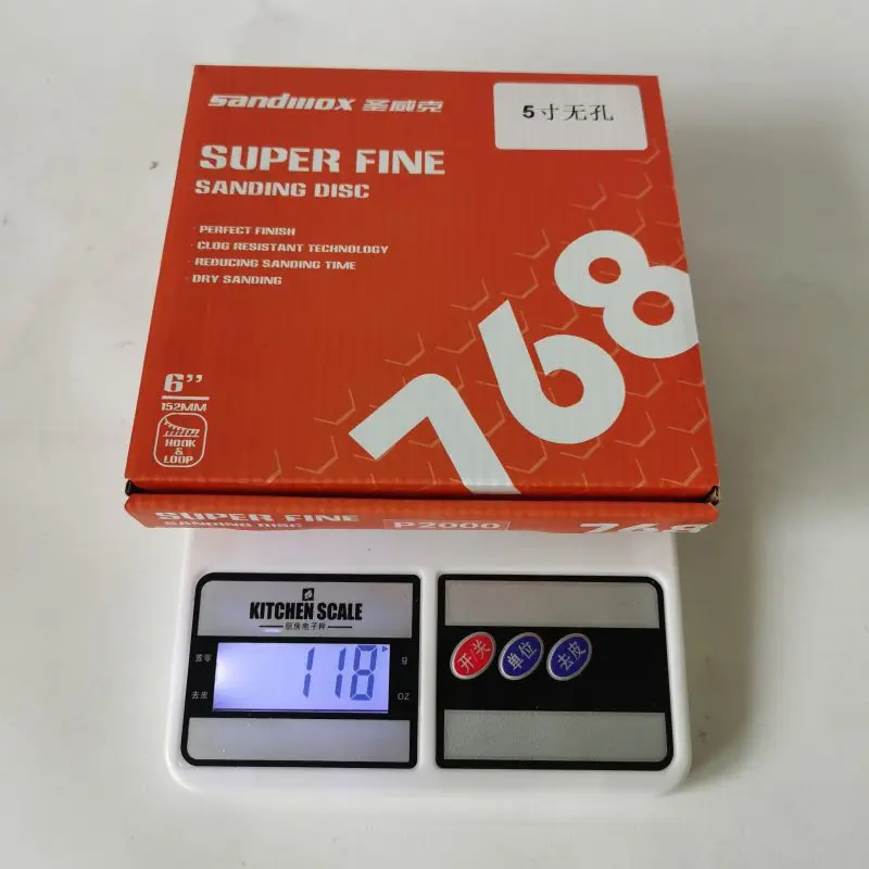 5inch 125mm Round Sanding Discs Grit 60-10000 Wet Dry Sandpaper Disk Flocking Sand paper Silicon Carbide For Polishing wood car