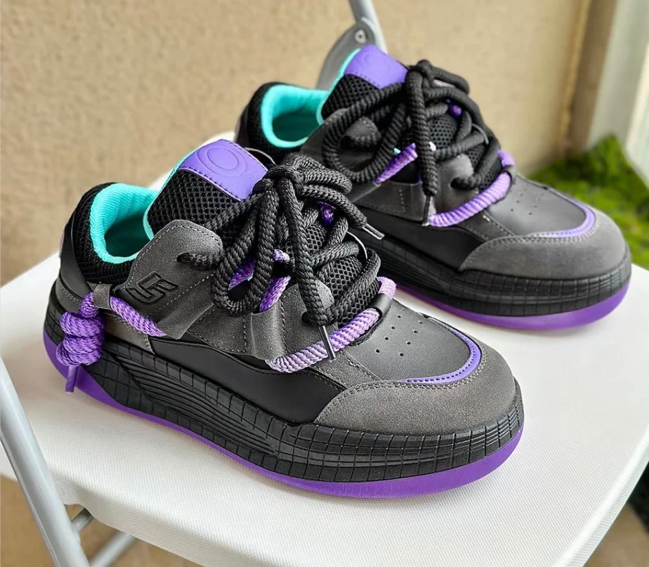 Zari Wholesale Breathable Lace Up Chunky Sneakers Comfortable Sports Custom Shoes For Men