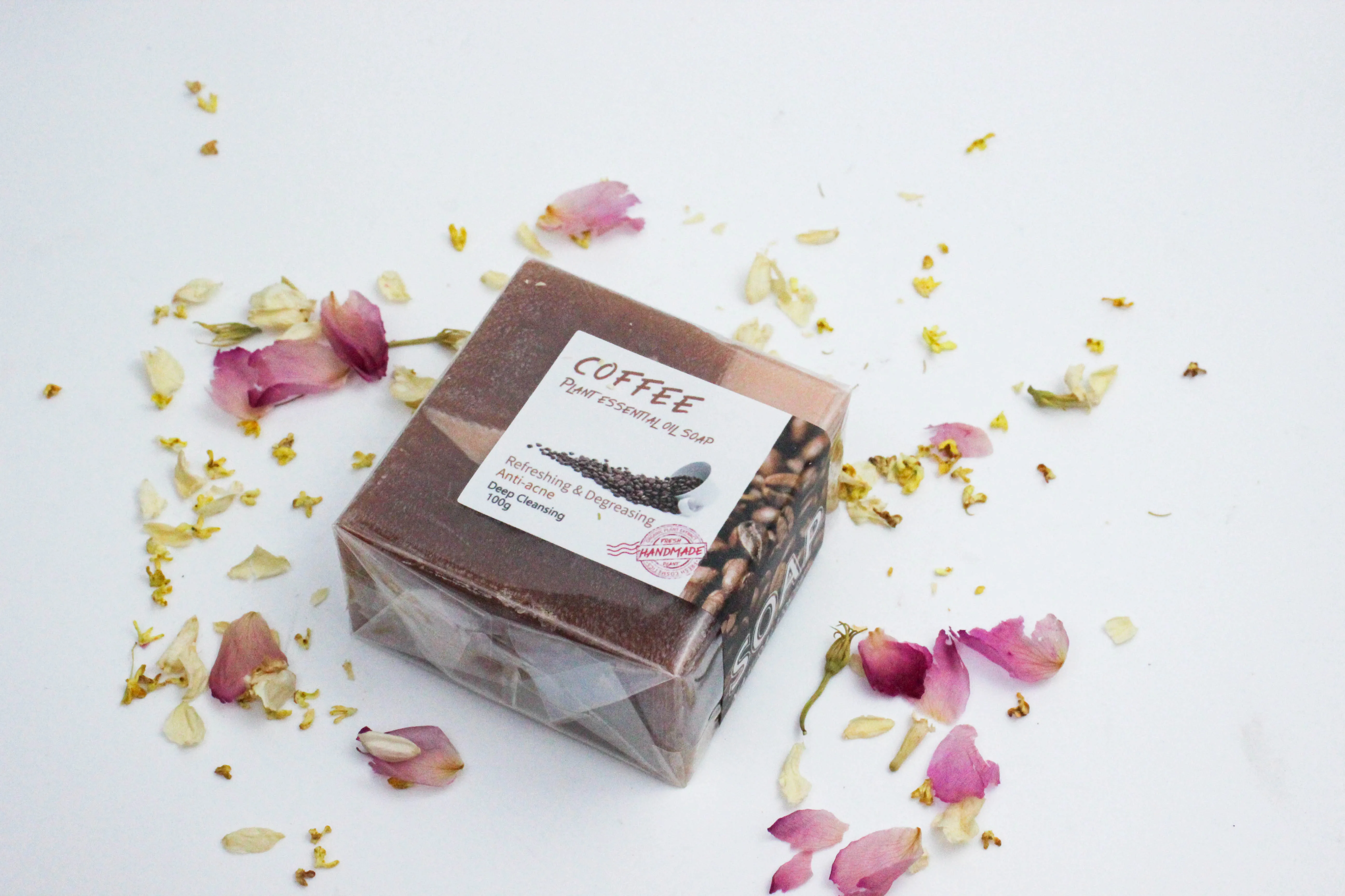 Private Label handmade  organic Cleansing face and body coffee  Soap
