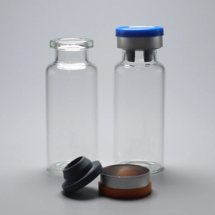 High Quality 15ml Clear Crimp Neck Medical Tubular Glass Vials Bottles
