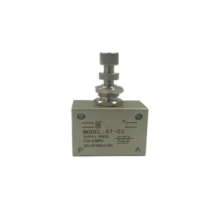 High quality ST series one way air pneumatic flow speed control valve