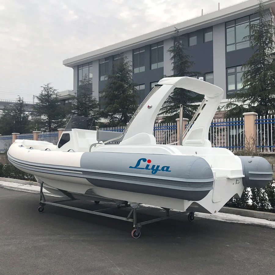 Liya fabricant chinois semi rigide bateau china rib boats 7.5m