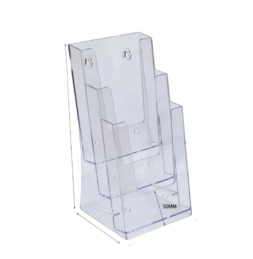 Kejea brochure holder wall mount Portable literature stand magazine plastic desktop literature holders