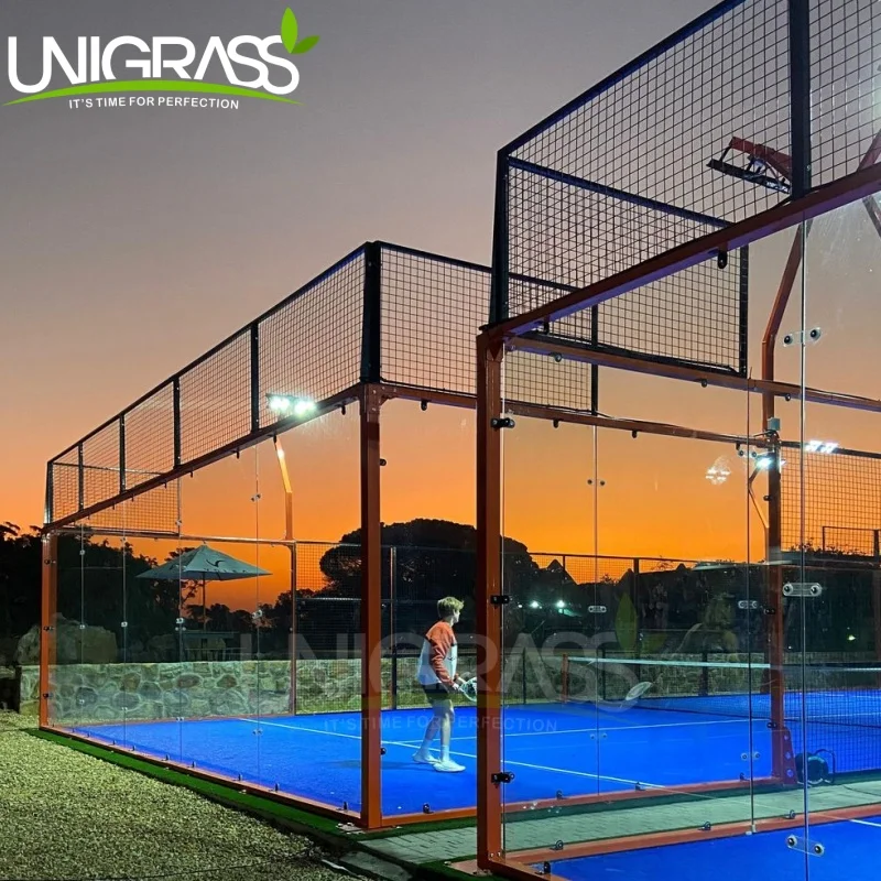 Заводская распродажа 20 М * 10 м Крытый открытый профессиональный панорамный весло теннисные корты