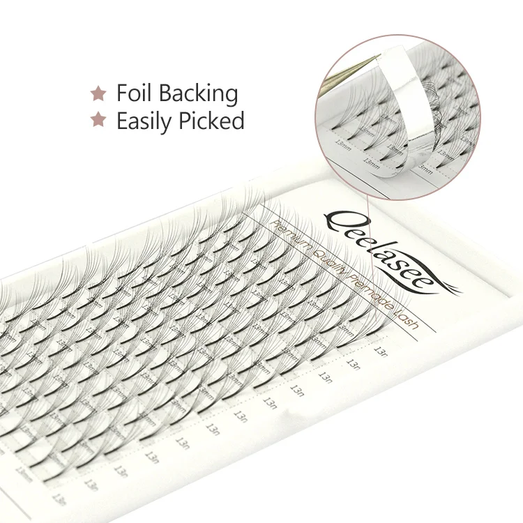 0.05 0.07 0.10mm 2D to 10D short steam premade volume fans