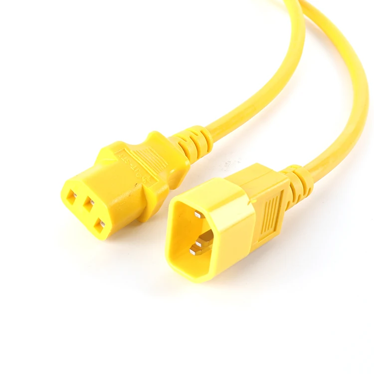 Заводской индивидуальный IEC 60320 C13 C14 220v женский и мужской кабель питания переменного