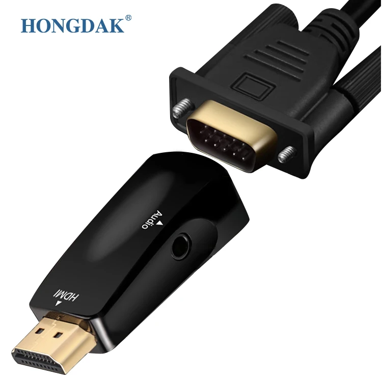 Custom Converter Professional Projector Monitor Computer Pc Hdtv Video Cable Adapter Av To Vga Converter