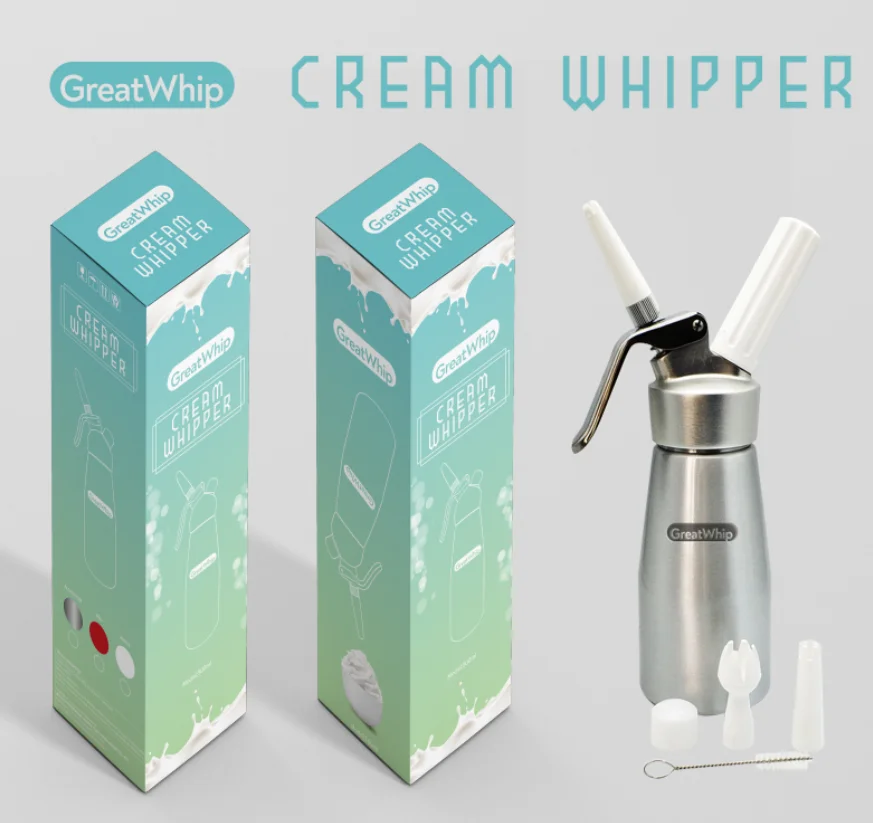 GreatWhip 500Ml Fresh Milk Whipping Cream Dispenser And