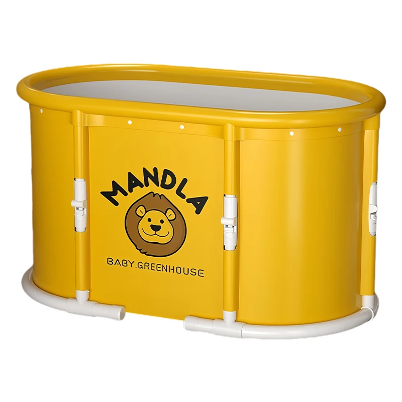 In Stock Floatable Shower Bath Portable Folding Spa Bath Tube Fibreboard Round Shape Custom Logo Floatable Shower Bath For Adult