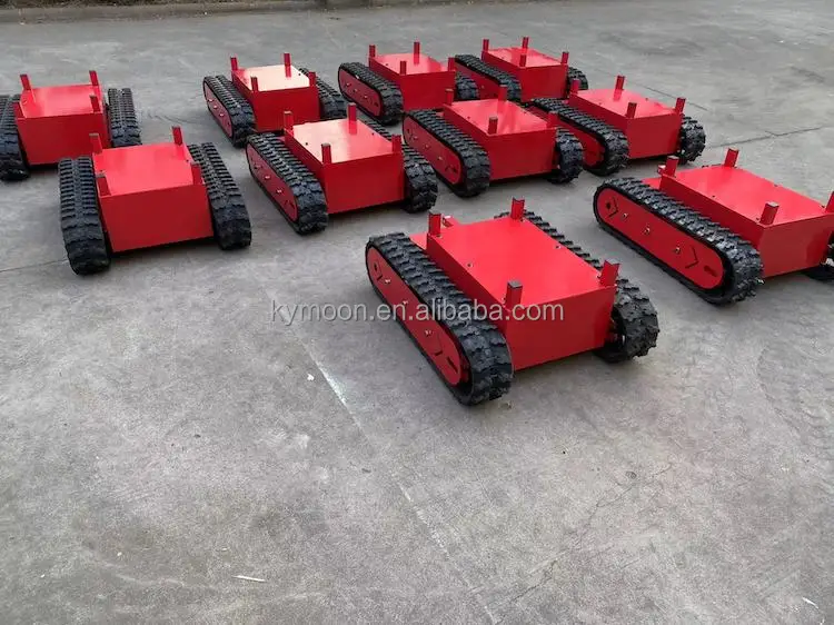 China custom made mini Crawler Load Capacity Rubber Track Undercarriage/Chassis frame rc tracked vehicle