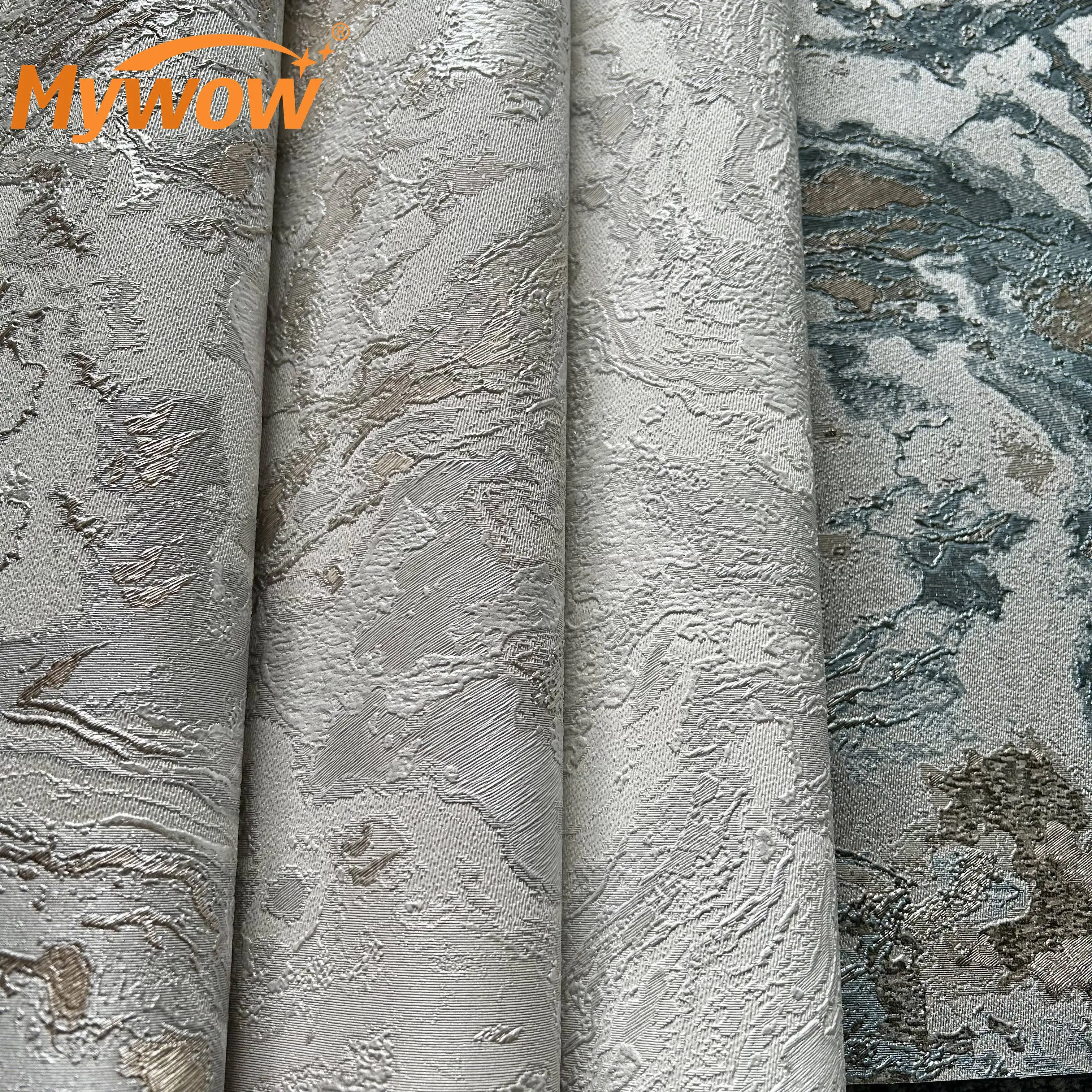 Guangzhou Wholesale Cheap Price 320gsm High Quality Modern Plain Luxury Textured 106cm Big Size PVC Wallpaper for Interior Decor