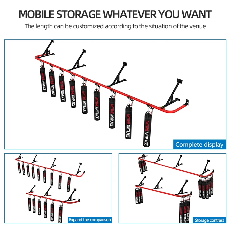 Hot Sale Punching Bag Rack double end Boxing Fit Bag Frame Heavy Bag Wall Mount