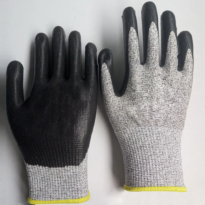 Safety Work Gloves Comfortable Stretch Fit Strong Grip Smart Touch Durable Foam Nitrile Coating