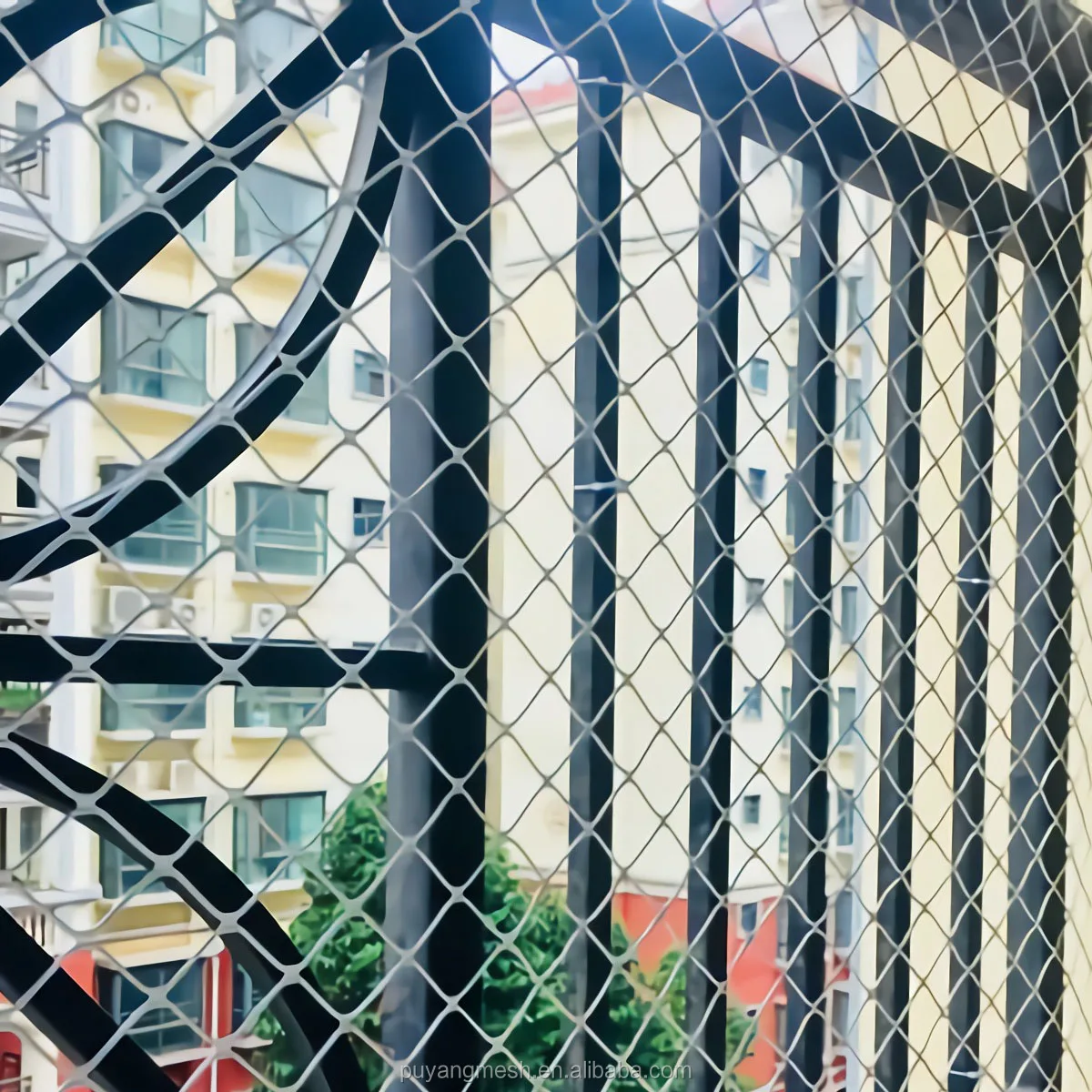 factory outlet security amplimesh grill  Diamond  aluminum mesh   in aluminum  for window and door