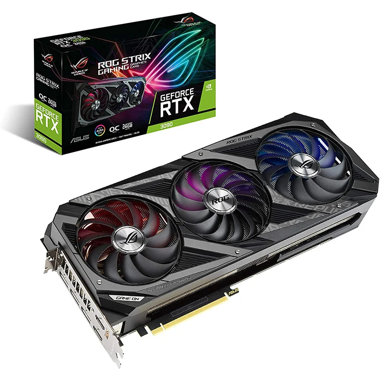 RTX3090 New ASU S ROG O24G Gaming 1860 to 1890Mhz Definitely not used GeForce Rtx3090 Gaming Graphics Card LED RTX 3090