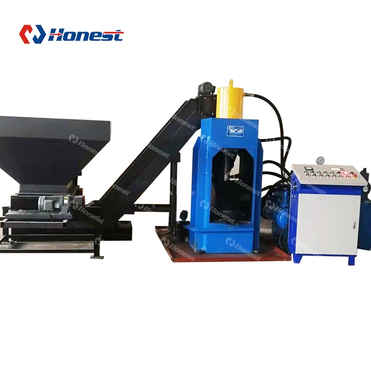 Automatic Vertical Hydraulic Briquetting Press for Aluminum Copper Steel Iron Chips