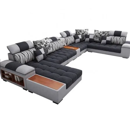 Wholesale Smart Couch Living Room Sofas Luxury Sectional Sofa Set 7 Seater Sala Set Living Room Furniture