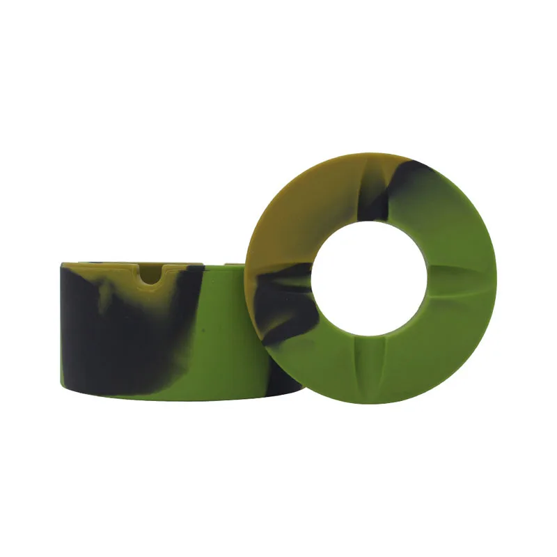 Cool Cigar Ashtrays Silicone Ashtray with Lid Luminous Ashtray Glow in Dark