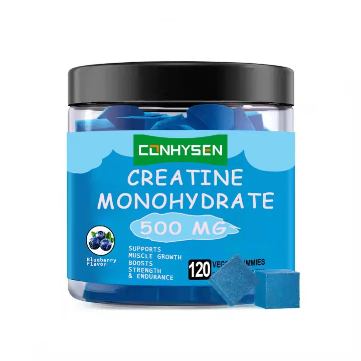 Private Label Halal Creatine Monohydrate Gummies Sports Nutrition Supplement for Adults to Enhance Strength and Muscle Mass