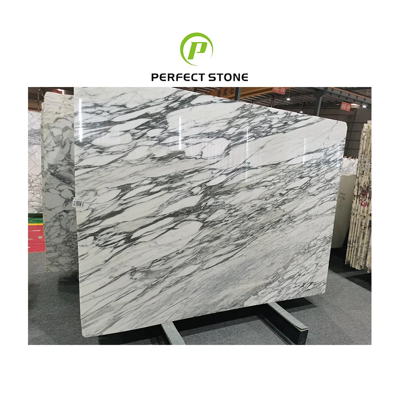 luxury Italian Arabescato White Marble Slab For Villa Decoration White Marble Price