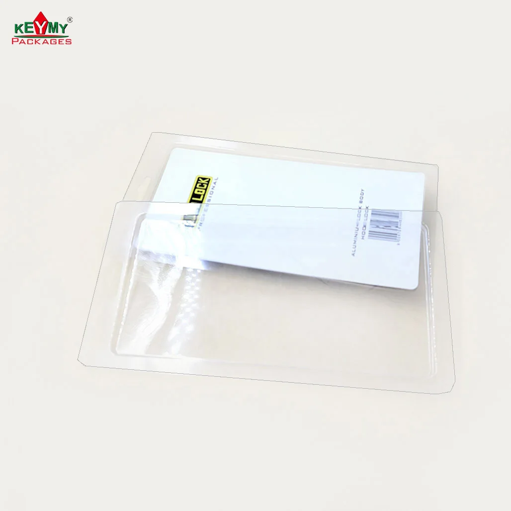PVC blister packaging supplier for metal products, blister card packaging for metal products Shenzhen ISO audited factory DZ57
