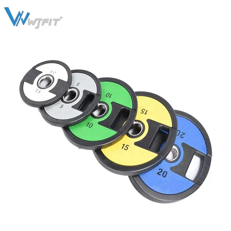 Тренажерный зал силовой тренажер штанга весы бампер весовой диск на заказ для фитнеса уретан полиуретановые весовые пластины процессора