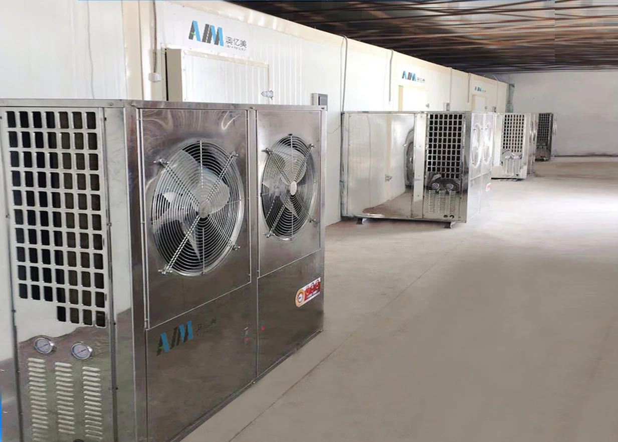 AIM Energy Saving Heat Pump SS 304 Automatic Ozone Room Type Plum Prunes Blueberry Dryer Drying Machine Equipment Dehydrator