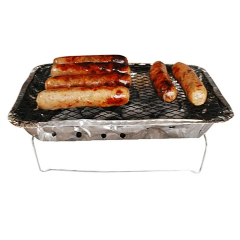 Customized Instant Grill Accept Without Charcoal 1.5 Hours Burning Time Disposable Charcoal Grill For Outdoor Camping Travel