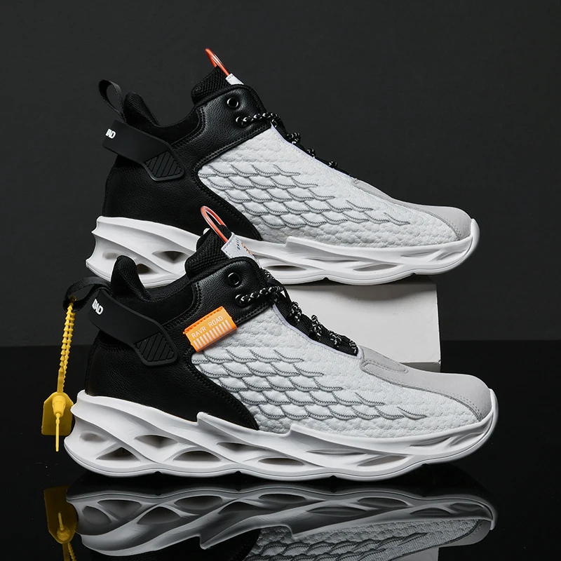 New Mesh Breathable Fashion Running Casual Sport Shoes Men Sneaker For Man Leisure Hot size 46 Blade Bottom Summer Tenis