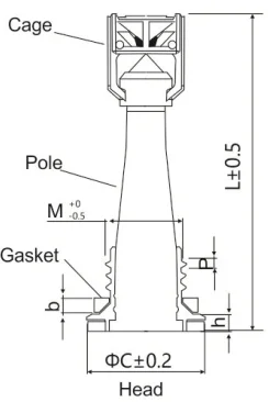 Double ball box Indicator light Electric eye indicator for car lead-acid batteries and golf cart