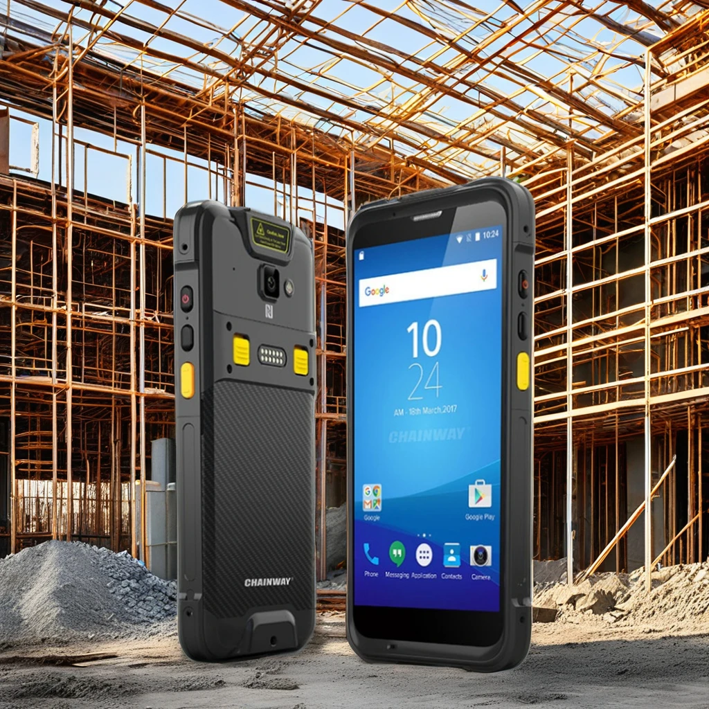 Chainway C66 Rugged Mobile Touch Computer Handheld 1d 2d Barcode Scanner Android Pda With Careless Wifi Nfc