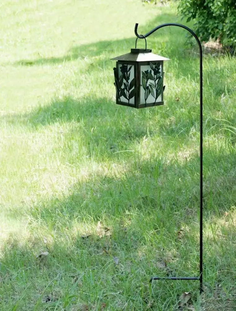 Стальной овчинный крючок с черным порошковым покрытием для украшения сада