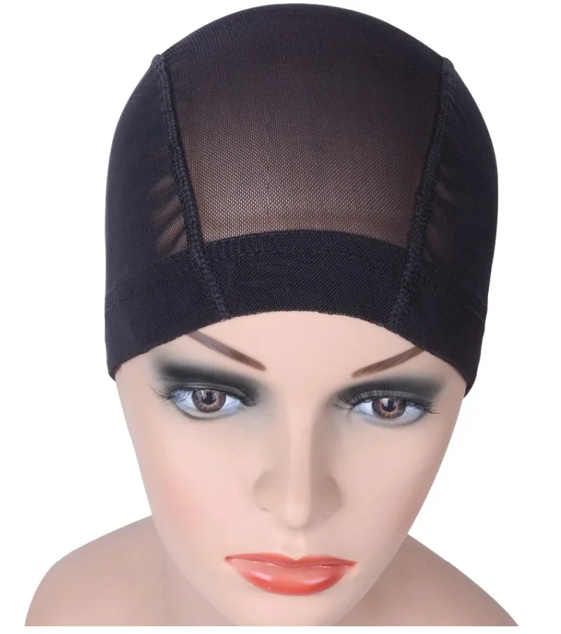 Mesh Wig Caps For Making Wigs Great Elastic Band Mesh Dome Cap Wholesale Mesh Weaving Cap Breathable Material Black Beige